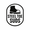 Logo of 'Steel Toe Suds' with a boot icon on a white background